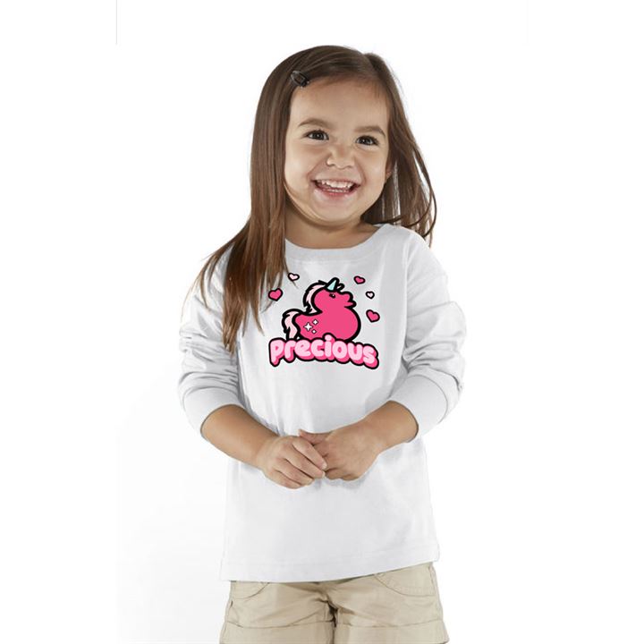 Ciera the Unicorn Duck Precious Toddler Girl Clothes Long Sleeve Shirt