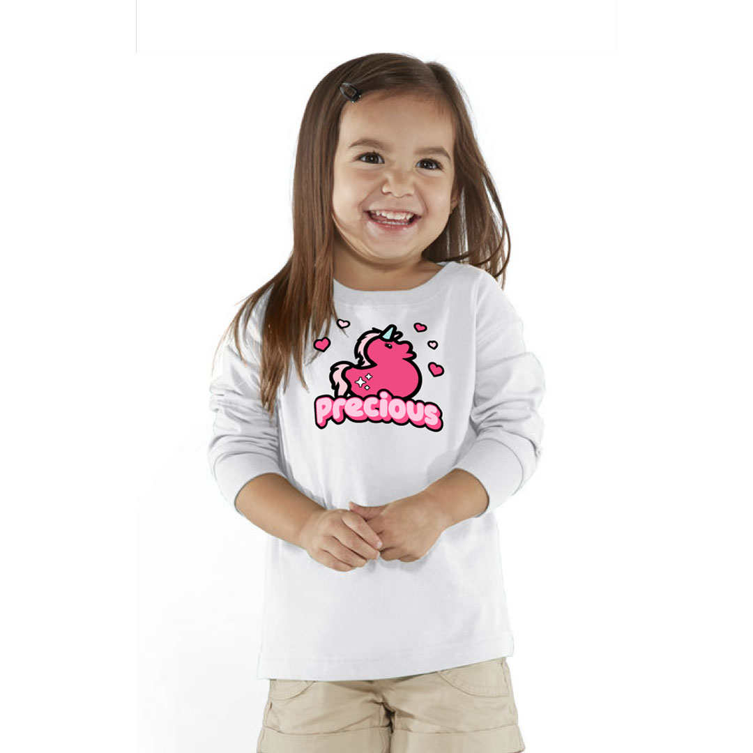 Ciera the Unicorn Duck Precious Toddler Girl Clothes Long Sleeve Shirt