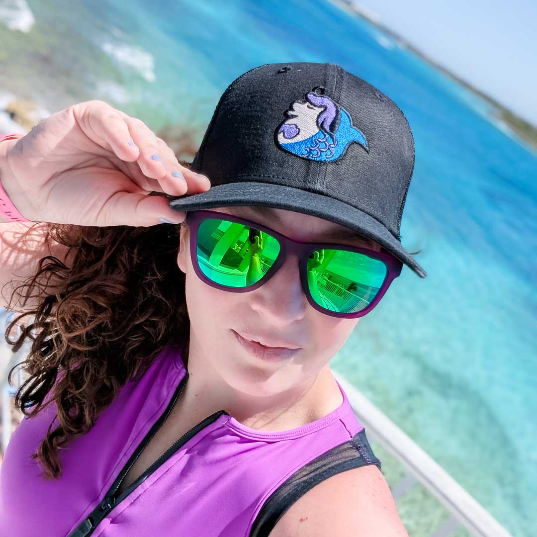 Adult Magical Ducks Melody Mermaid Embroidered New Era Low-Profile Snapback Trucker Hat