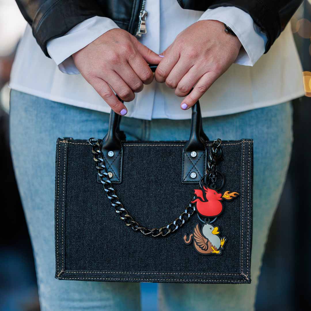 Duck Duck Surprise Magical Ducks Rubber Duck Red Dragon Finn Gregory Griffin True Religion Bag