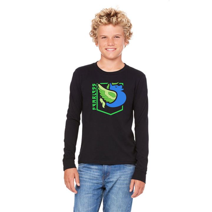 Youth Galewing the Flying Horse Duck Fearless Long Sleeve Shirt