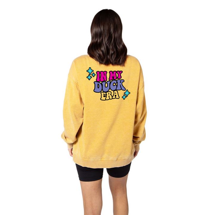 Women's In My Duck Era Chicka-d Burnout Crew Sweatshirt