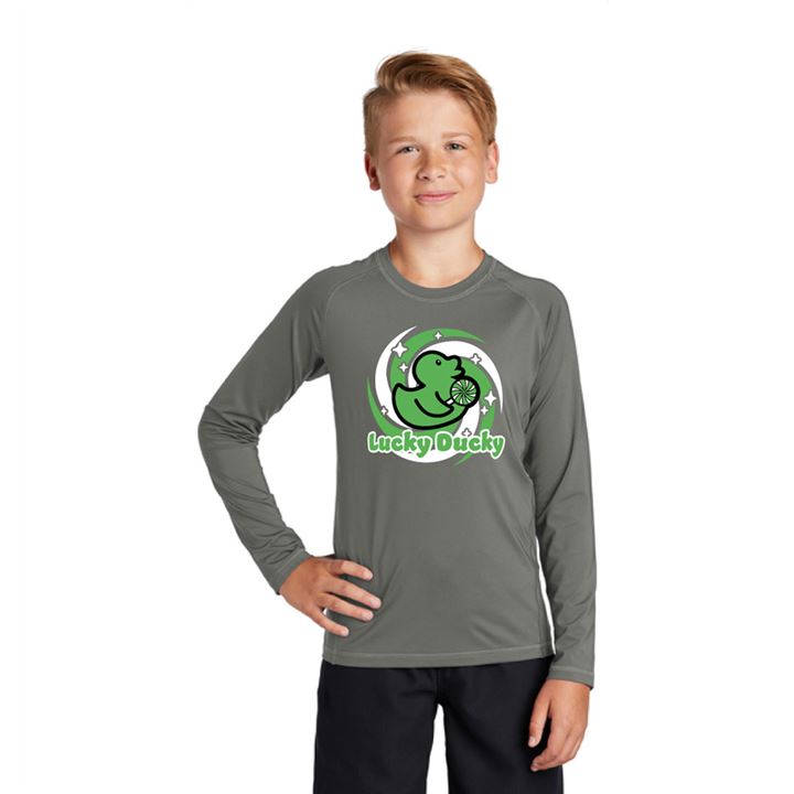 Stevie Swirl Lucky Ducky Youth Swim Rashguard