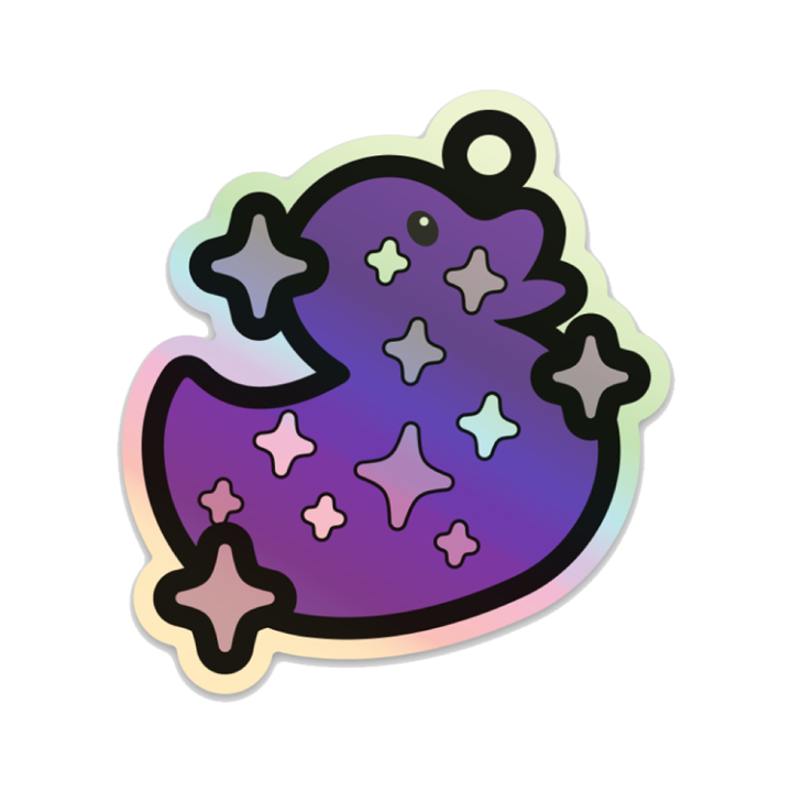 Magical Ducks Surprise Rubber Duck Collectible Vinyl Holographic Sticker