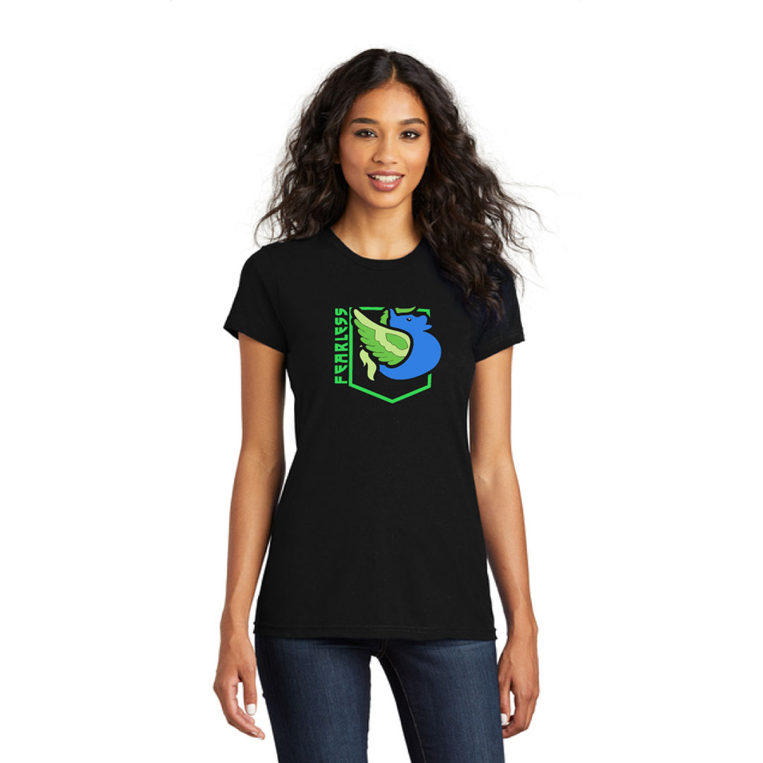 Women's Galewing the Flying Horse Duck Fearless T-Shirt