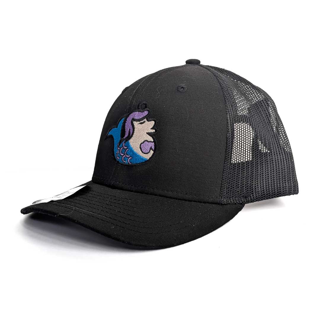 Adult Magical Ducks Melody Mermaid Embroidered New Era Low-Profile Snapback Trucker Hat