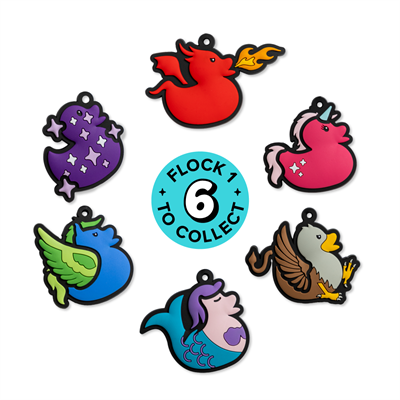 1st Edition Magical Ducks Blind Box Mystery Rubber Duck Collectible Bag Charm or Keychain