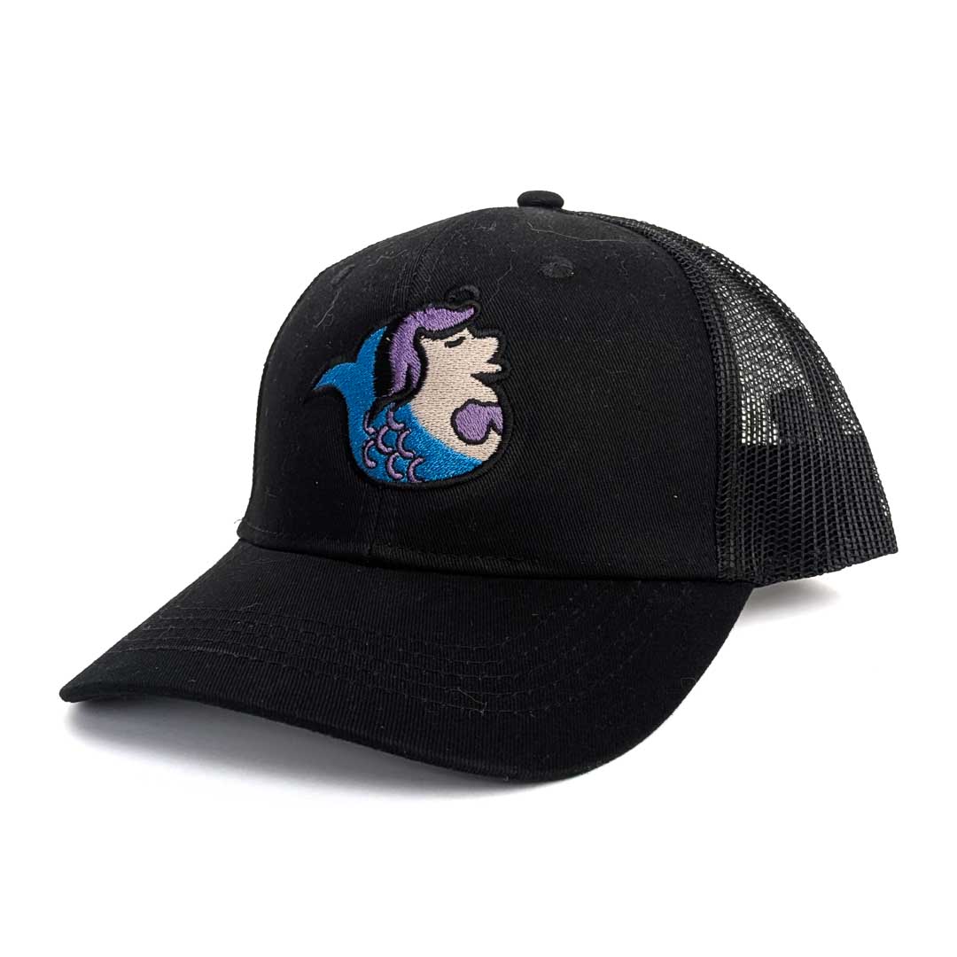 Youth Magical Ducks Melody the Mermaid Duck Embroidered Low-Profile Snapback 5-Panel Trucker Hat