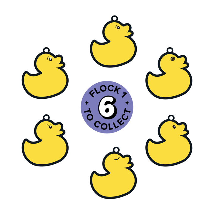 Emoti-Ducks Blind Box Mystery Rubber Duck Collectible Bag Charms or Keychains