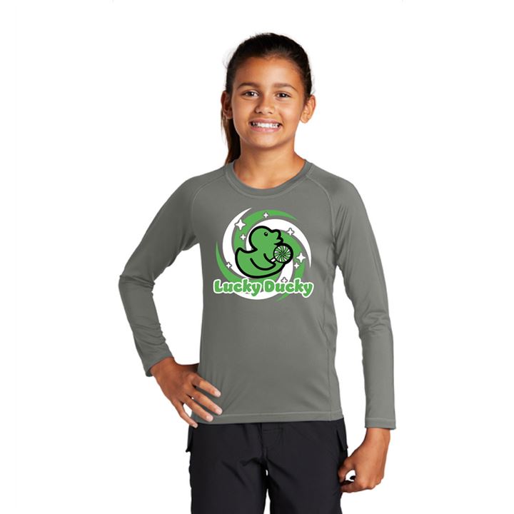 Stevie Swirl Lucky Ducky Youth Swim Rashguard