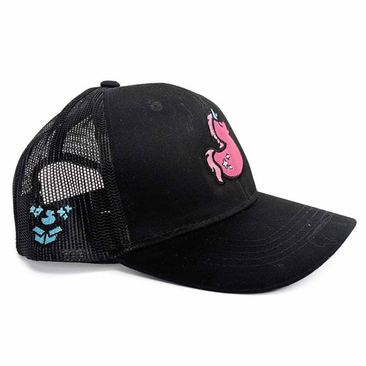 Youth Magical Ducks Ciera the Pink Unicorn Duck Embroidered New Era Low-Profile Snapback Trucker Hat