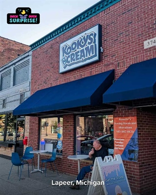 Duck Duck Surprise! Now Available at Kooky's N Cream in Downtown Lapeer, Michigan