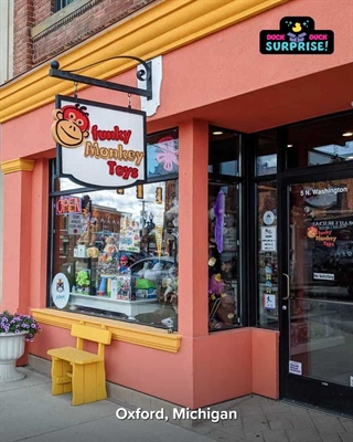 Duck Duck Surprise! Now at Funky Monkey Toys in Oxford, MI