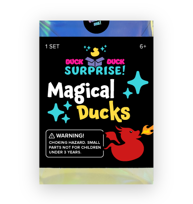 Duck Duck Surprise! Magical Rubber Ducks Blind Box Mystery Bag Charm & Keychain